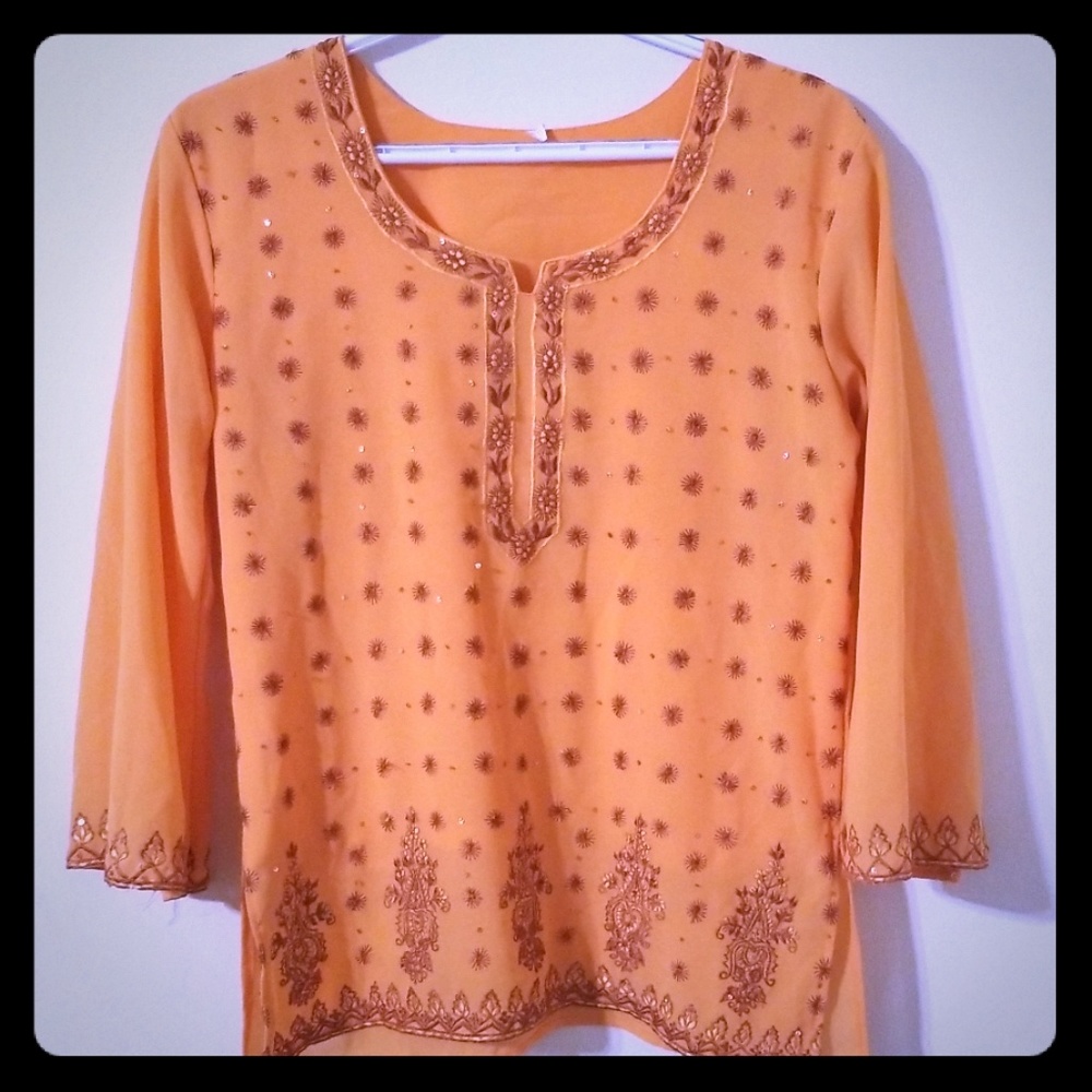 Orange Blouse
